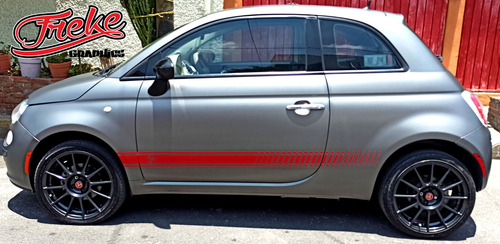 Stickers Franjas Laterales Fiat 500 Abarth Medio Escorpion