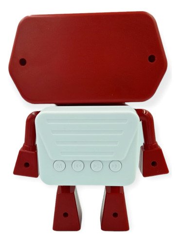 Bocina Portátil Robot Bluetooth Luces Altavoz Aux Sd Usb