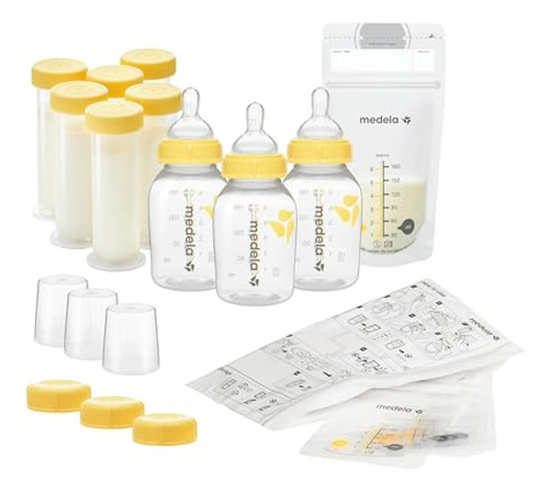 Medela Juego De Almacenamiento Y Alimentación, Botellas De