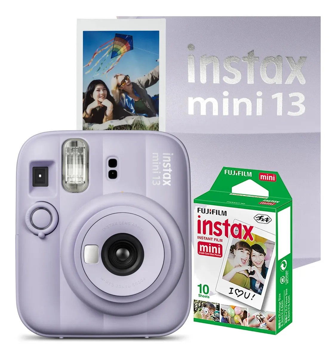 Câmera Instantânea Fujifilm Instax Mini Kit Cor Mini 12 lilás