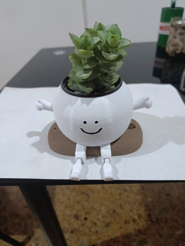 Maceta Colgante 3d Style Colgalte - Diseño Moderno Blanco Hamaca