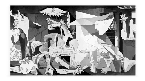 Imagen 1 de 2 de Cuadro Decorativo Guernica De Picasso Marca Decoholic