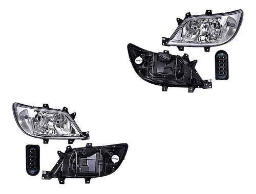 2 Faros Delanteros Depo Sprinter Del 2003 Al 2006