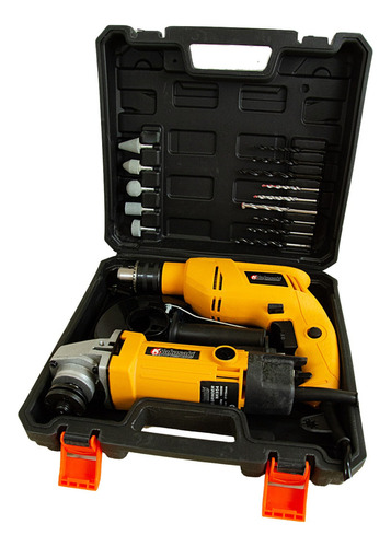 Furadeira Impacto Similar Dewalt 800w + Esmerilhadeira 1000w 220v