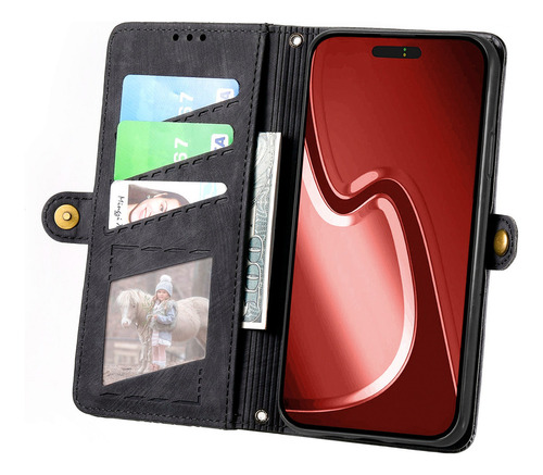 Funda De Piel Tipo Cartera Para Teléfono Zte Nubia V70 Max