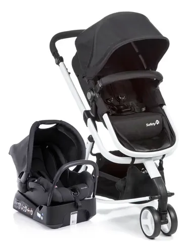 Travel System Safety 1st, Mobi Trio, 0 a 15kg, Black &amp; White