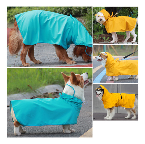 Chubasquero Para Perros Con Capucha Y Visera Para Todos Los