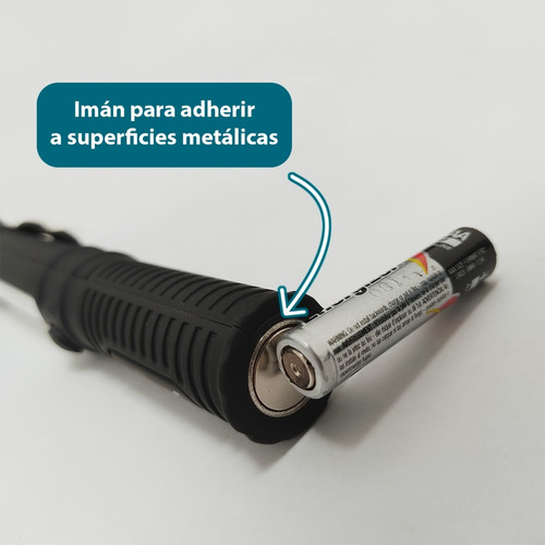 Imagen 6 de 7 de Combo 2 Linternas Cob Luz Led Gancho Colgable Tipo Táctica