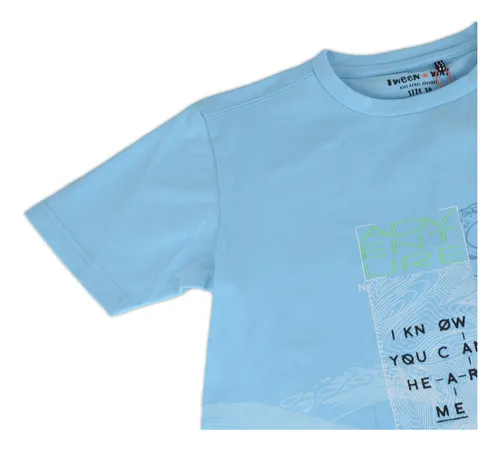 Polera Niño Turquesa Pillin (tvy618-23cal)