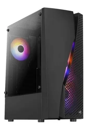 Semitorre Chasis Gamer Aerocool Wave Rgb Vidrio 4 Fans Frgb