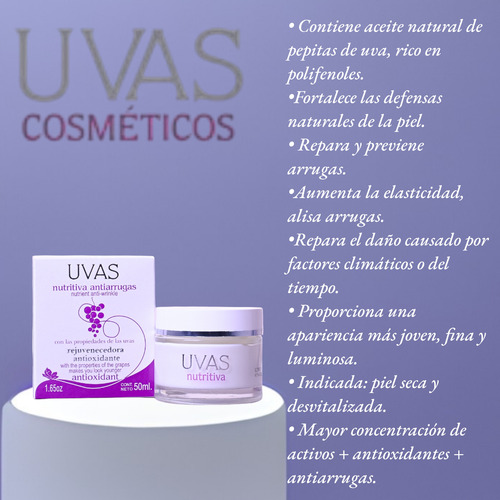 Carmen Suain Uvas Crema Nutritiva Antiarrugas Premiun