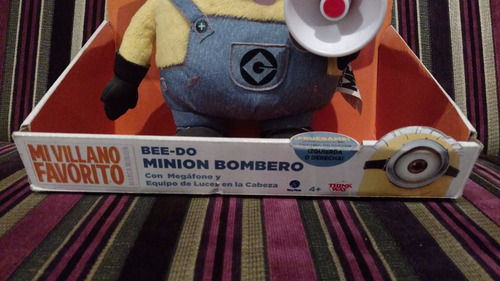 Mi Villano Favorito, Bee-do Minion Figura Bombero Que Habla