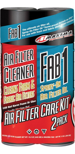 Aceite Moto Maxima Air Filter Care Kit 2-pk 2 Pzas