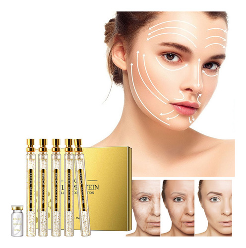 Hilo De Seda Facial De Colágeno Activo Y Tensor, 2 Unidades