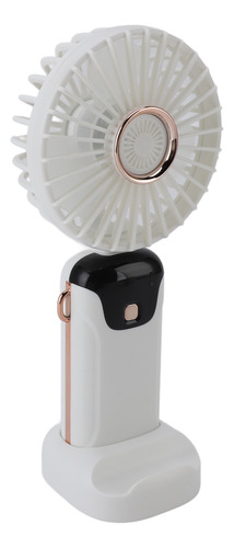 Ventilador Portátil Recargable Con Base De Mano Usb 5 Veloci