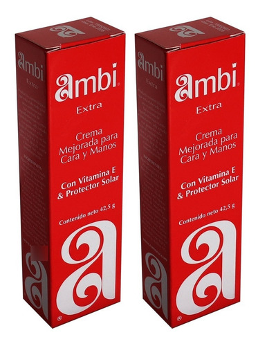 Crema Ambi Roja Elimina Manchas Y Paño, Aclarante (2 Piezas)