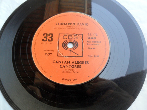 Leonardo Favio - Cantan Alegres Cantores / Chiquillada 1970