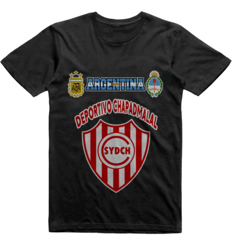 Remera Infantil Negra Deportivo Chapadmalal