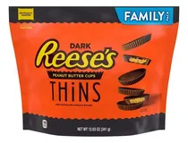 Comprar Reeses Thins Dark Chocolates Americanos Peanut Butter 341g