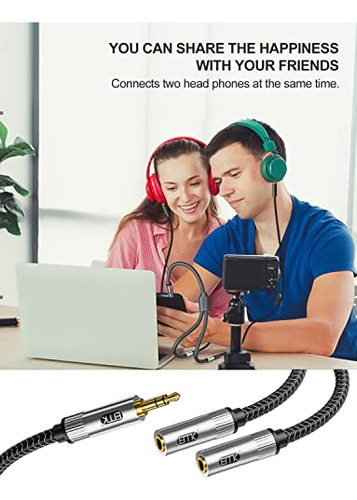 Divisor De Audífonos Emk, Cable Divisor Auxiliar De 3,5 Mm