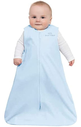 Halo Sleepsack Manta Usable 100% Algodón, Tog 0.5, Azul Bebé