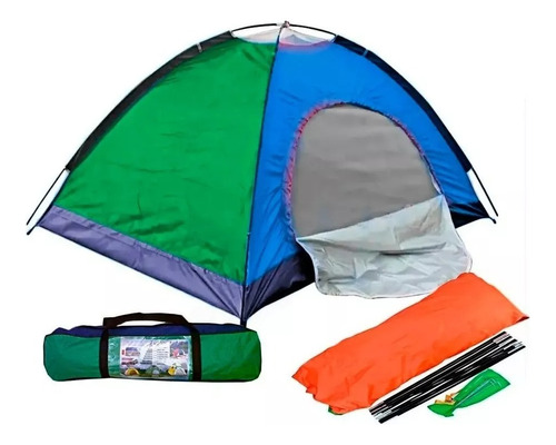 Carpa Camping 6 Personas  Impermeable Con Malla