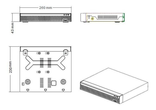 Imagen 4 de 4 de Xvr Longse 16ch Ai 5mpx 2 Audios Ip 16x8mpx