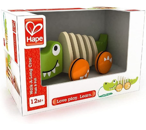 Imagen 5 de 5 de Cocodrilo De Arrastre Para Niños De Hape