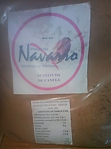 5 Kg De Sustituto De Canela Navarro 