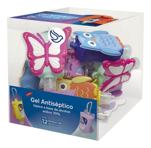 Gel Antibacterial Pacifica 12 Figuras De Bolsillo 35 Ml C/u 