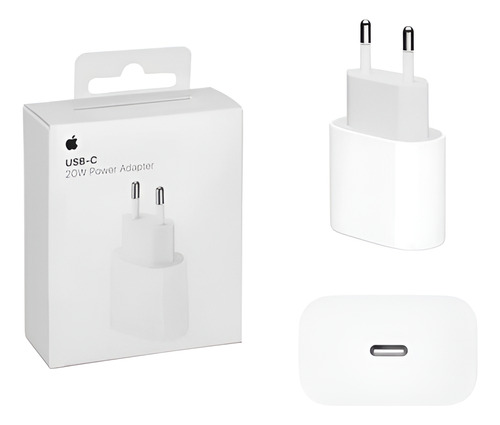 Cargador De 20 W Original iPhone Tipo C+ Cable Usb- C 1 Mtro