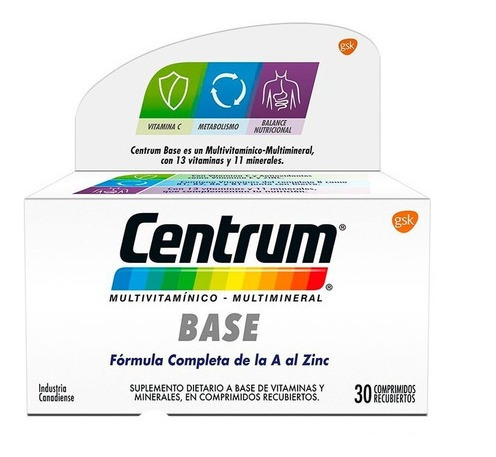 Suplemento Multivitaminico Centrum Base X30cmp