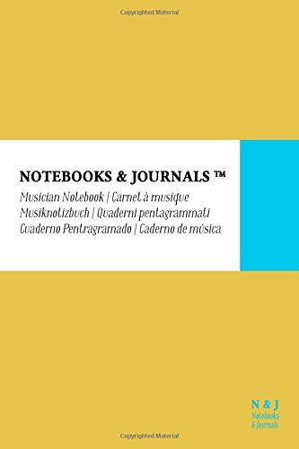 Cuaderno De Musica Notebooks & Journals Pocket Amarillo Tapa