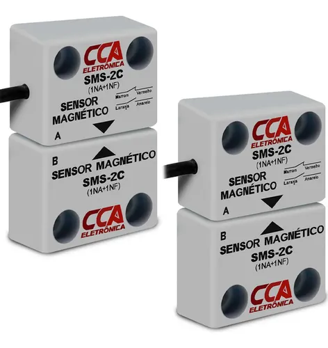 Kit 2 Sensor Magnético Proximidade Emissor Receptor 1na 1nf