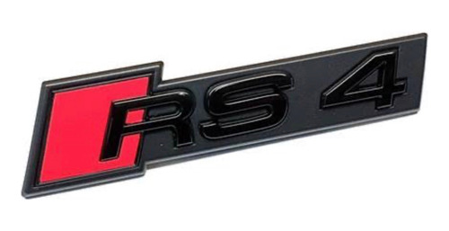 Emblema Audi Rs4 Parrilla  Seguros  Anti Robo Negro