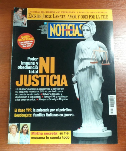 Revista Noticias 14 Abril 2012 Poder Impune Obediencia Total