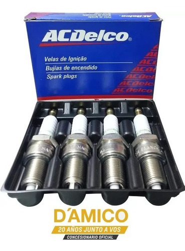 Imagen 3 de 8 de Kit Cables + Bujías Acdelco Spin Corsa Prisma 1.4 338/677