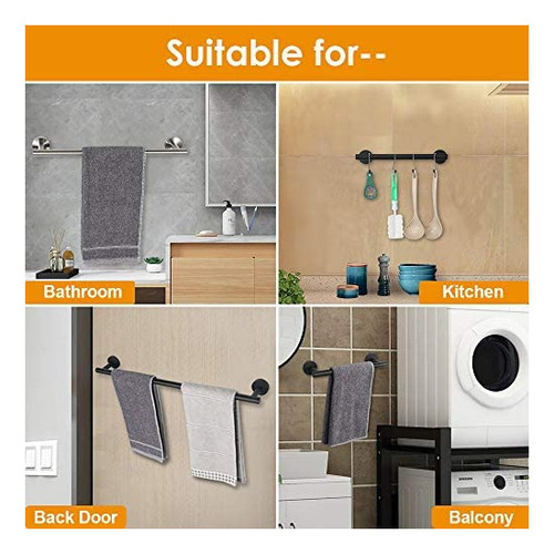 Toallero De Baño Tocten 12 Pul Níquel Cepillado1
