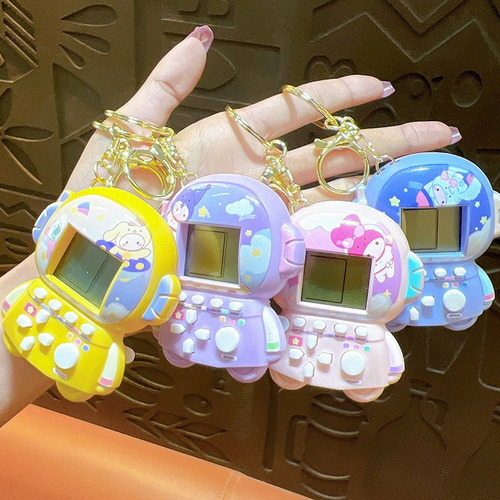 Llavero, Pequeño Regalo, Portátil, De Gameboy Tetris