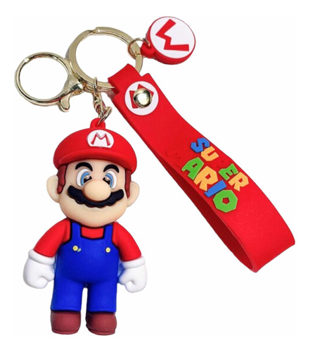 Llavero De Super Mario Bros, Colgante Para  Mochila Escolar.