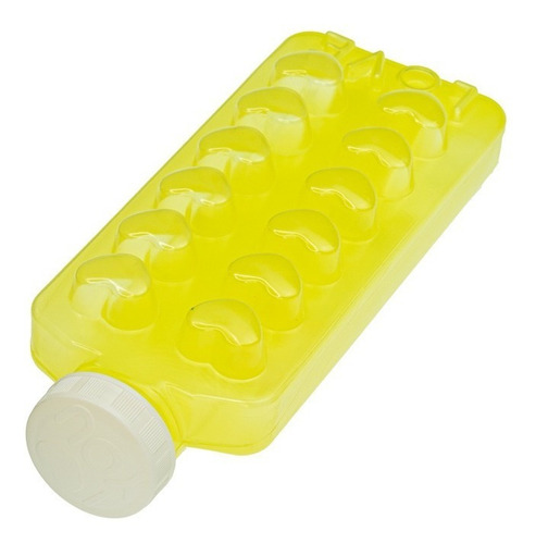 Molde Para Hielo En Cubitos Con Forma De Corazón Color Amarillo
