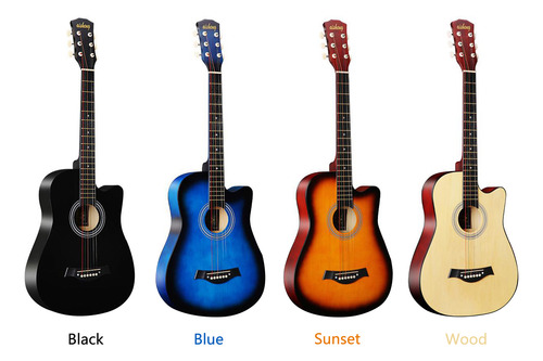 Guitarra Folk Para Adultos, Guitarra Acústica Folk Completa,