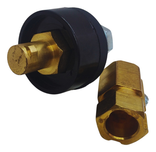 Conector Macho 13mm (painel) Femea 13mm (cabo)