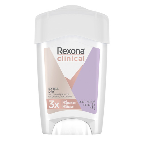 Imagen 1 de 2 de Antitranspirante en crema Rexona Extra Dry Clinical 48 g