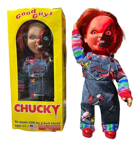 Muñeco Chucky Cara Mutilada Pizza Face Child's Play 3