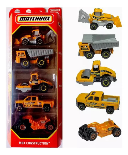 Matchbox | 2022  1 Pack  De 5 |mbx Construction 