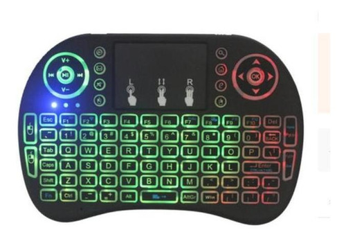 Mini Teclado Sem Fio Com Touchpad Mouse Ideal Para Smart Tv