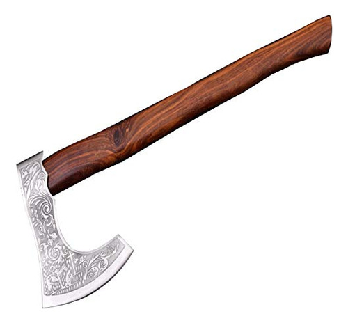 Handmade Stainless Steel Axe - Gorgeous Ax - Solid Wood...