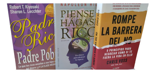 Libros Padre R + Piense Y Hagase +rompe La Barrera Del No