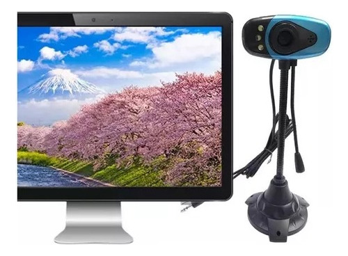 Cámara Webcam Teletrabajo Usb Con Micrófono Videoconferencia